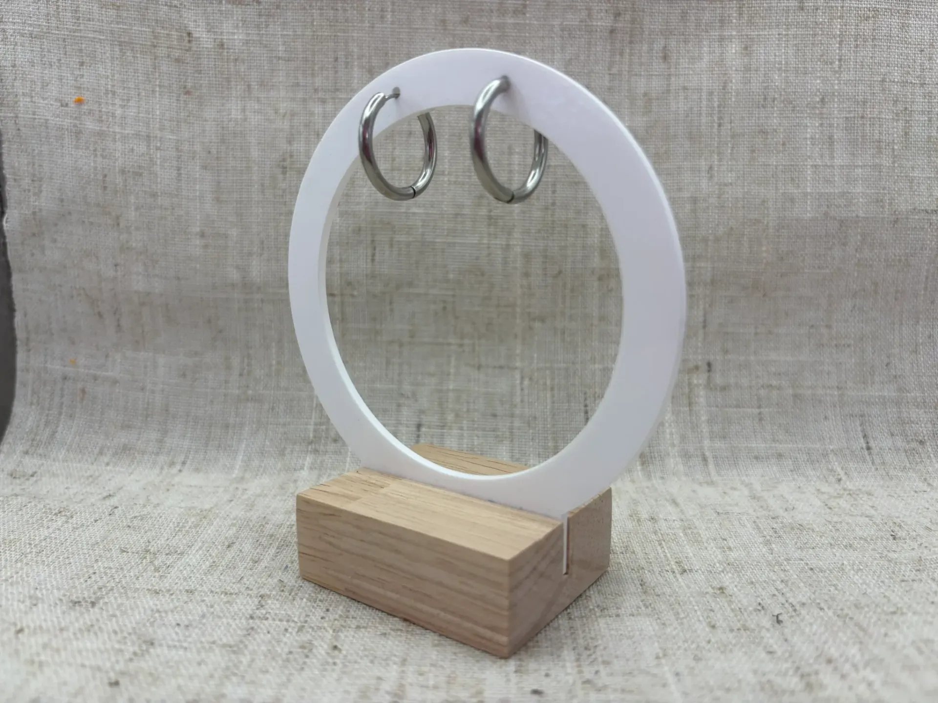 Créoles rondes 21 mm - Argent