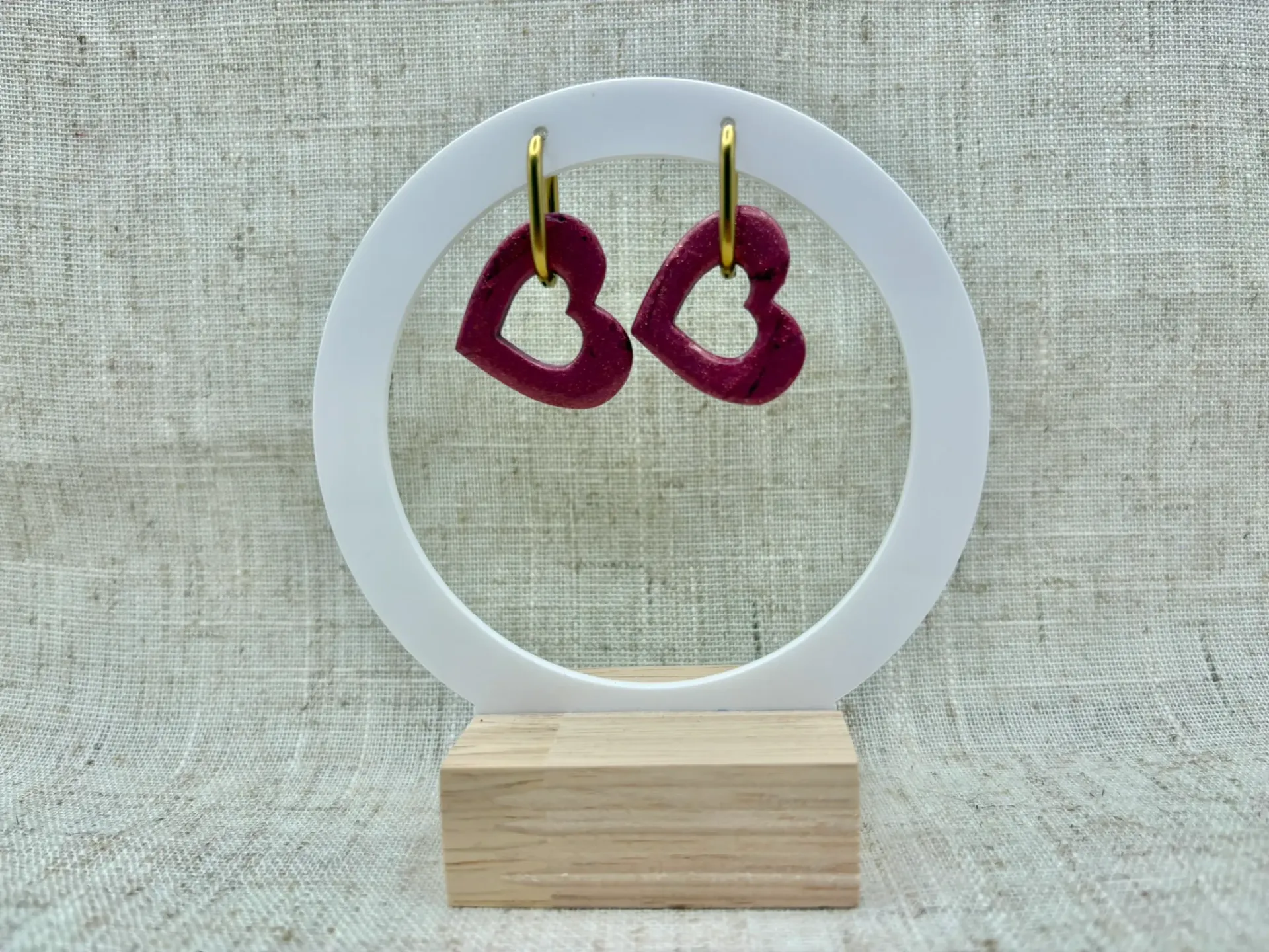 Valentine - Coeur grenat