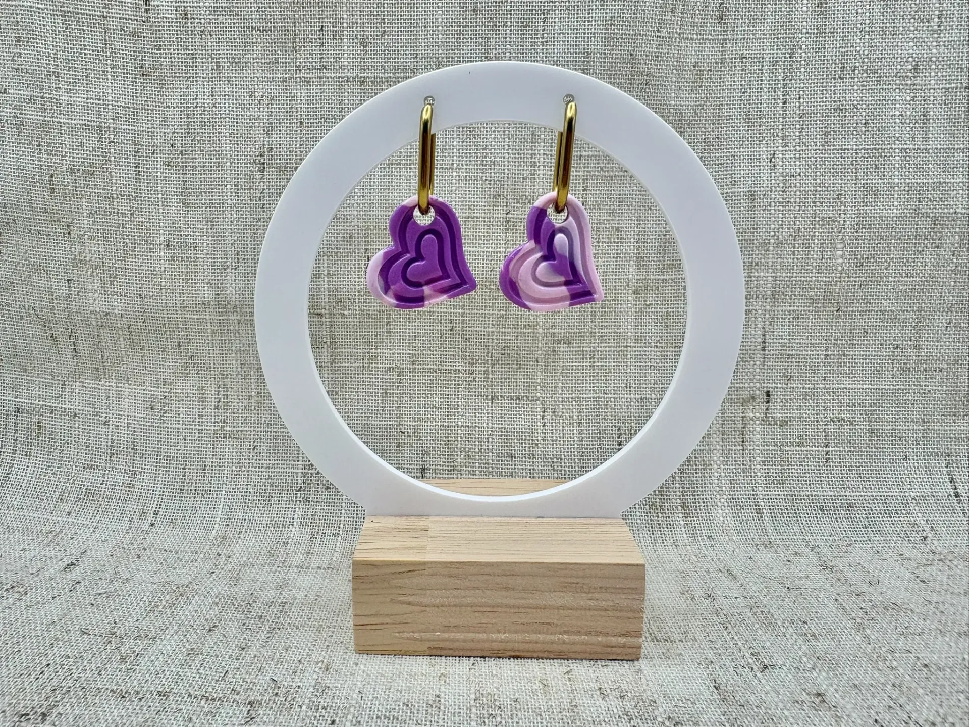 Valentine - Coeur mauve