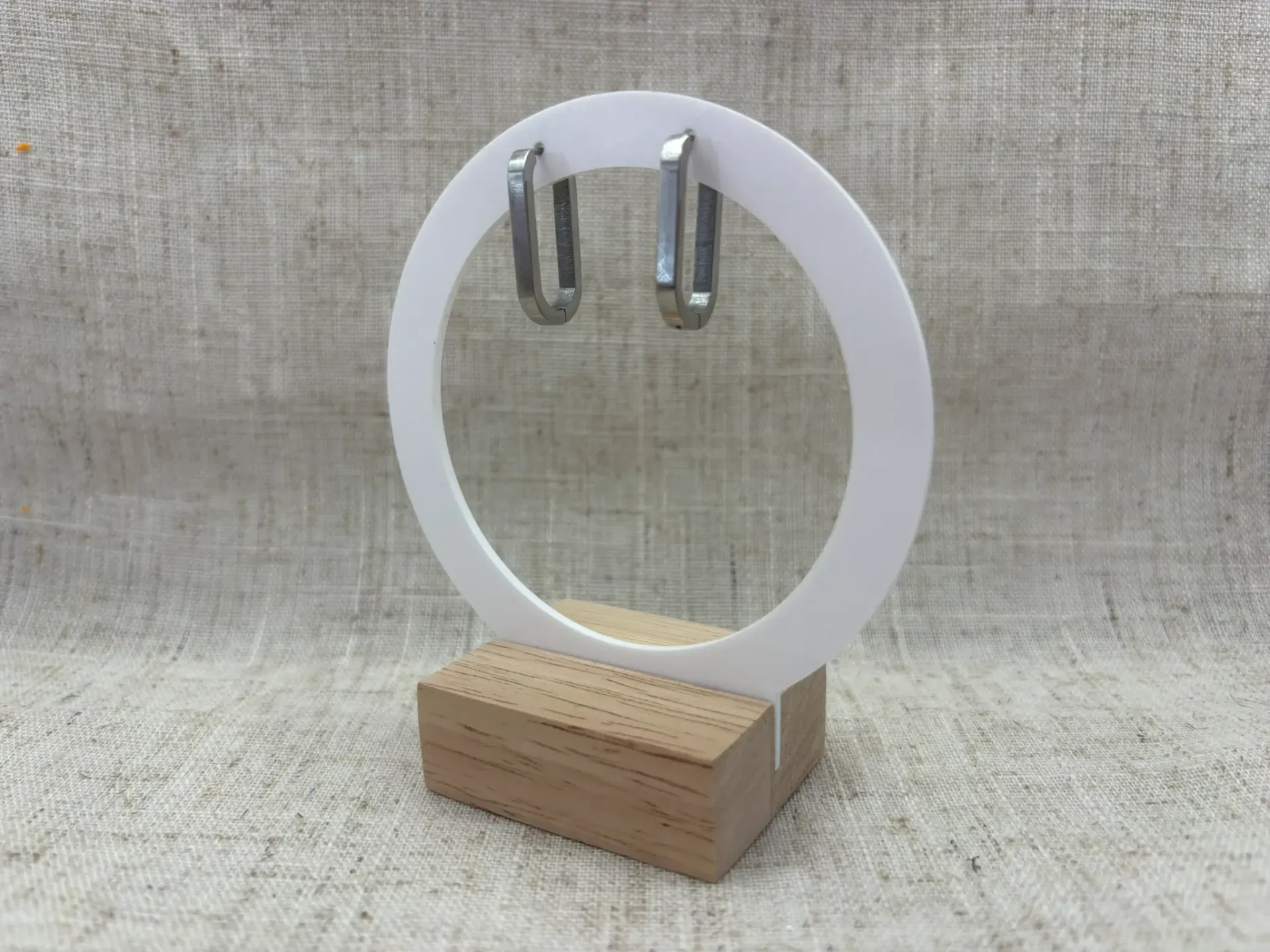 Créoles ovales 25 mm - Argent